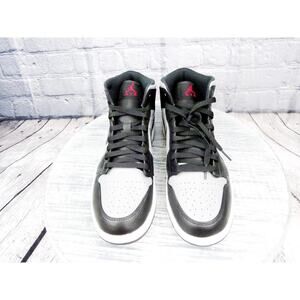 Air Jordan 1 Mid Shadow Black/Gym Red-Particle Grey Men 11.5 NIB